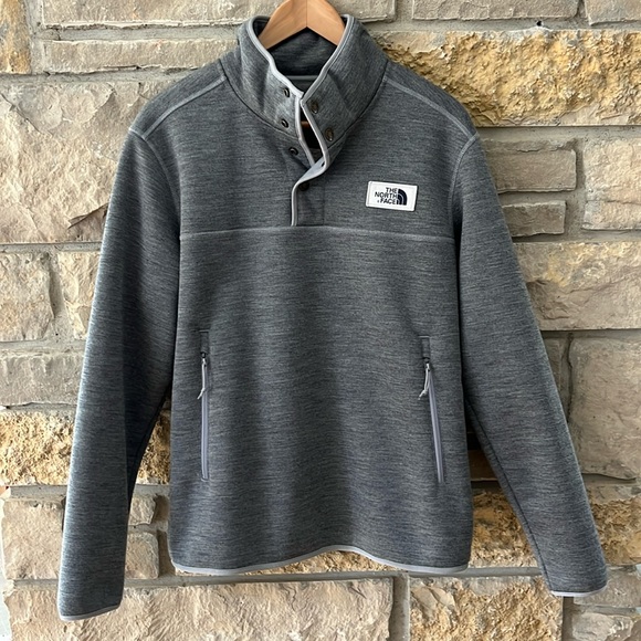 The North Face Other - The North Face Gray Sherpa 3/4 Zip Pullover Size Medium